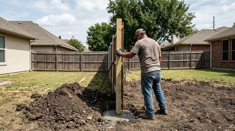 Fence Post Repair & Replacement Dallas